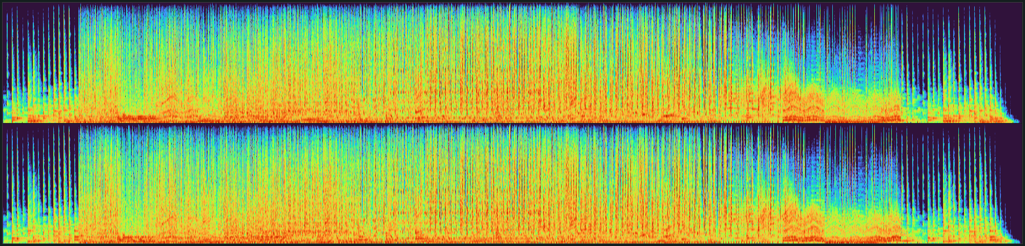Spectrogramme du fichier audio