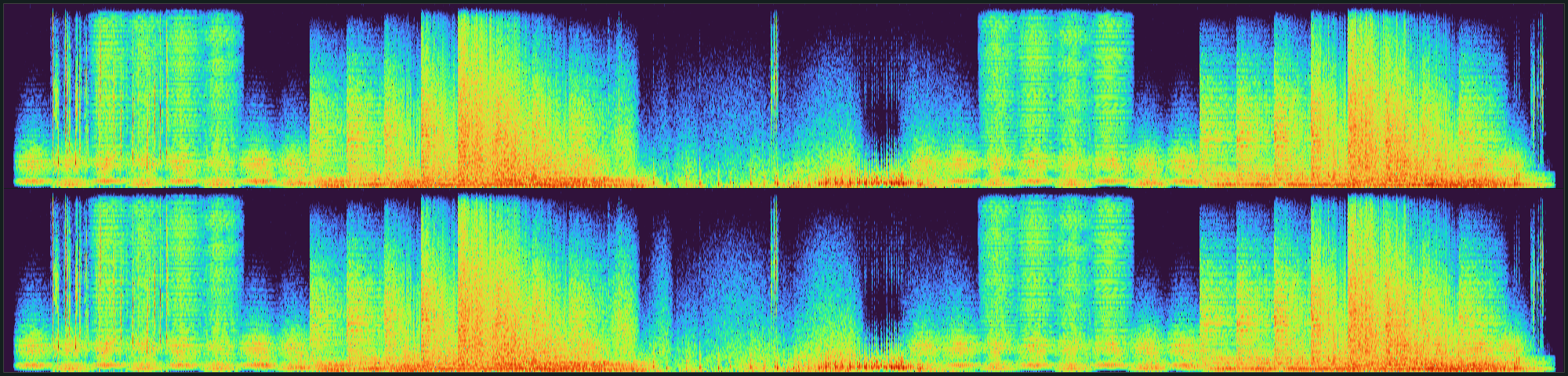 Spectrogramme du fichier audio